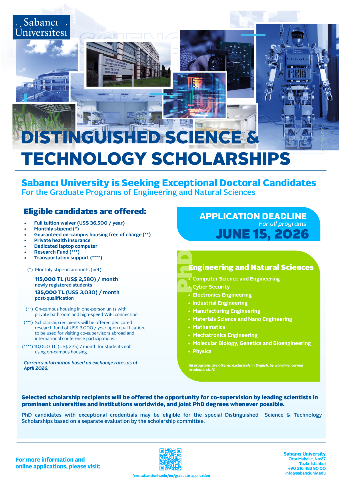 distinguished science technology scholarships